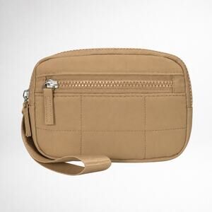 NWT Hynes Eagle Easy Carry RFID Wristlet Wallet Khaki Nylon
